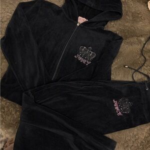 VINTAGE juicy couture Velour Tracksuit with Embellishments